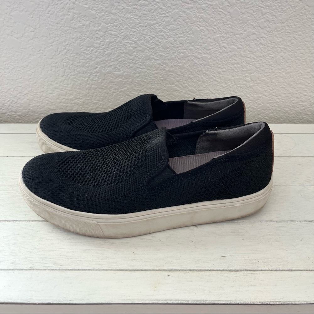 Dr. Scholls No Bad Days Knit Black Slip On Sneakers Loafers Shoes